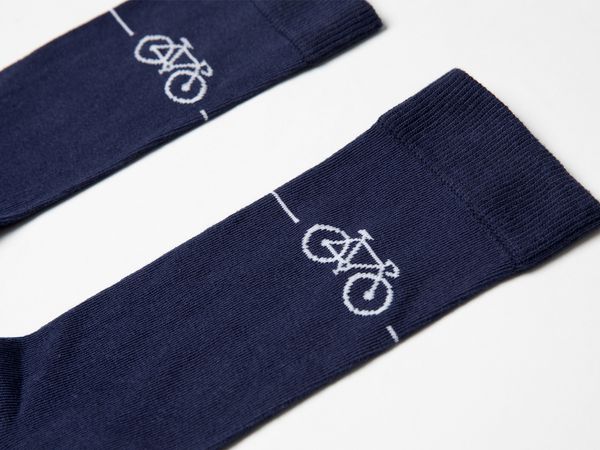 Velo-Socken / blau / S/M=37-41