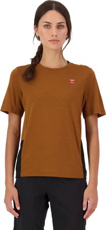 TARN Damen-Merino-Kurzarmshirt / caramel/black / XL