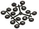 ROLLERBOYS BDP-12 Wechselrollen mit Keramiklager, 11 Zähne / schwarz / 11 Zähne