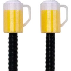 BIER Presta-Ventildeckel / gelb