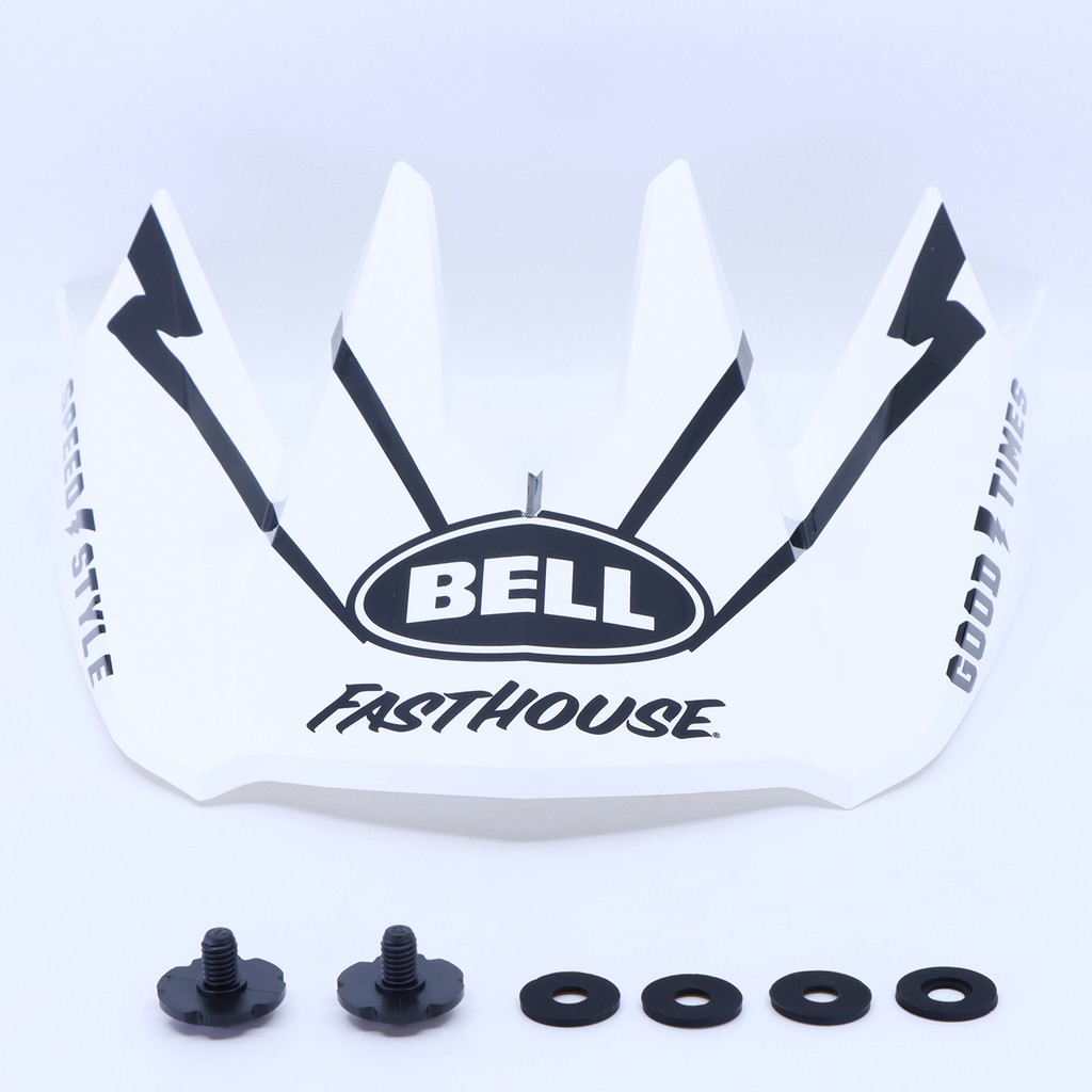 Full 10 Visor / m/g white/black fasthouse