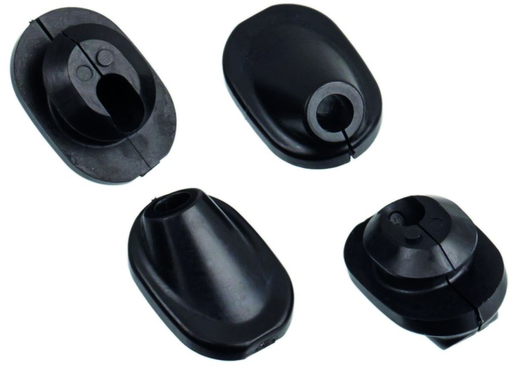 SM-GM01 Kabeldurchführung / schwarz / 6 mm Ø