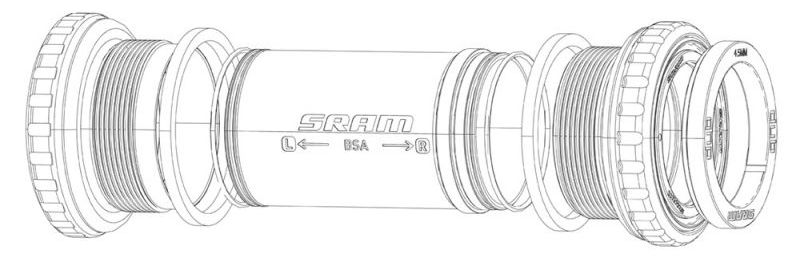 DUB BOTTOM BRACKET SPACER KIT