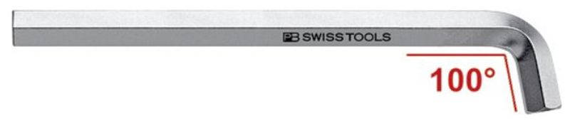 SHORT Inbus-Set, 100°, Stiftteil kurz / silber