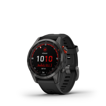 FENIX 7S SOLAR Multisportuhr 42mm / schiefergrau mit schwarzem armband