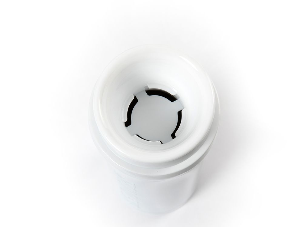 Edelstahlflasche mit Relief