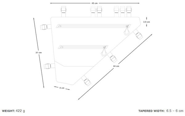 EXPEDITION FULL FRAME PACK Rahmentasche / black / 6.8l