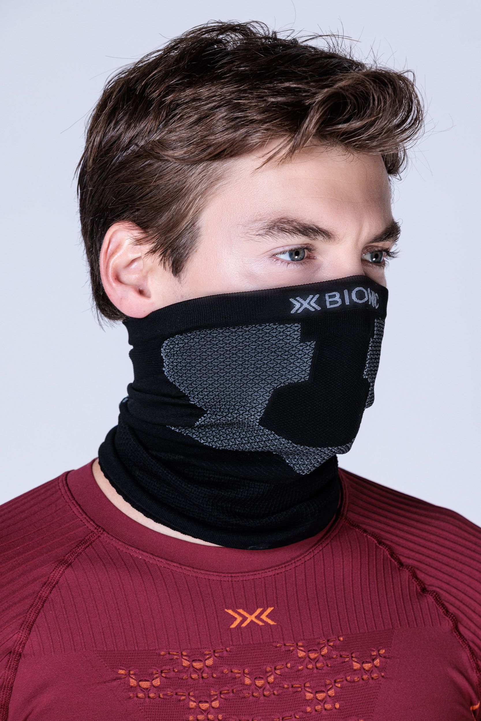 Neckwarmer Unisex / X black/grey / 1