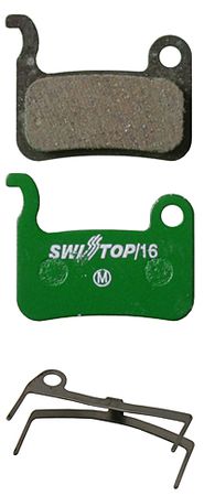 DISC C 16 Bremsbelag, organisch, für Shimano M975/M966/M775/M765/M585/M535/M665 / grün / ORGANISCH