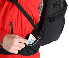 YAK Rucksack 19 + 5 Liter / schwarz grau / 19+5L