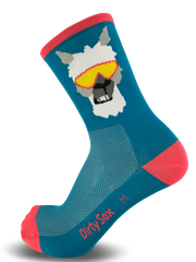 Lama - Velosocken - 15 cm / petrol / XL=46-48
