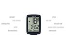 BC 10.0 WR Velocomputer mit Kabel / schwarz/weiss