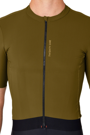 GRAVEL 2.0 Herren-Kurzarmtrikot / kaki / S