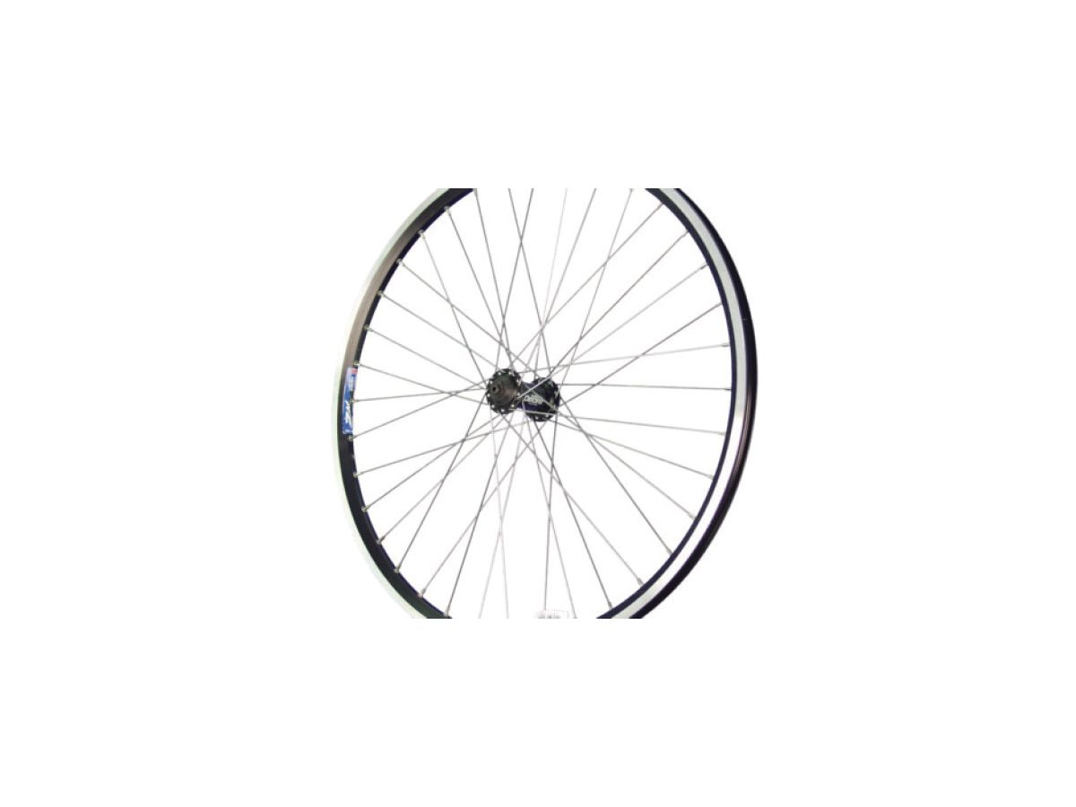 26-Zoll Vorderrad MTB – Ventura Double Hohlkammerfelge, 19-559, Für Felgenbremse, Mit Alu-Nabe, 36 Speichen, 3x Gekreuzt, Zentriert – Made In Germany