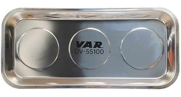 Magnetische rechteckige Ablage für Teile DV-55100 / silber