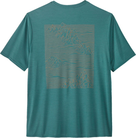 CAP COOL Herren-Kurzarmshirt / strataspire: wetland blue x-dye / M