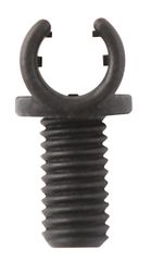 BOWDENZUGHALTER 1fach, 5mm, Gewinde M5x9mm / schwarz / NOSIZE