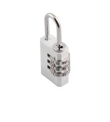 VORHÄNGESCHLOSS mit Code / silber