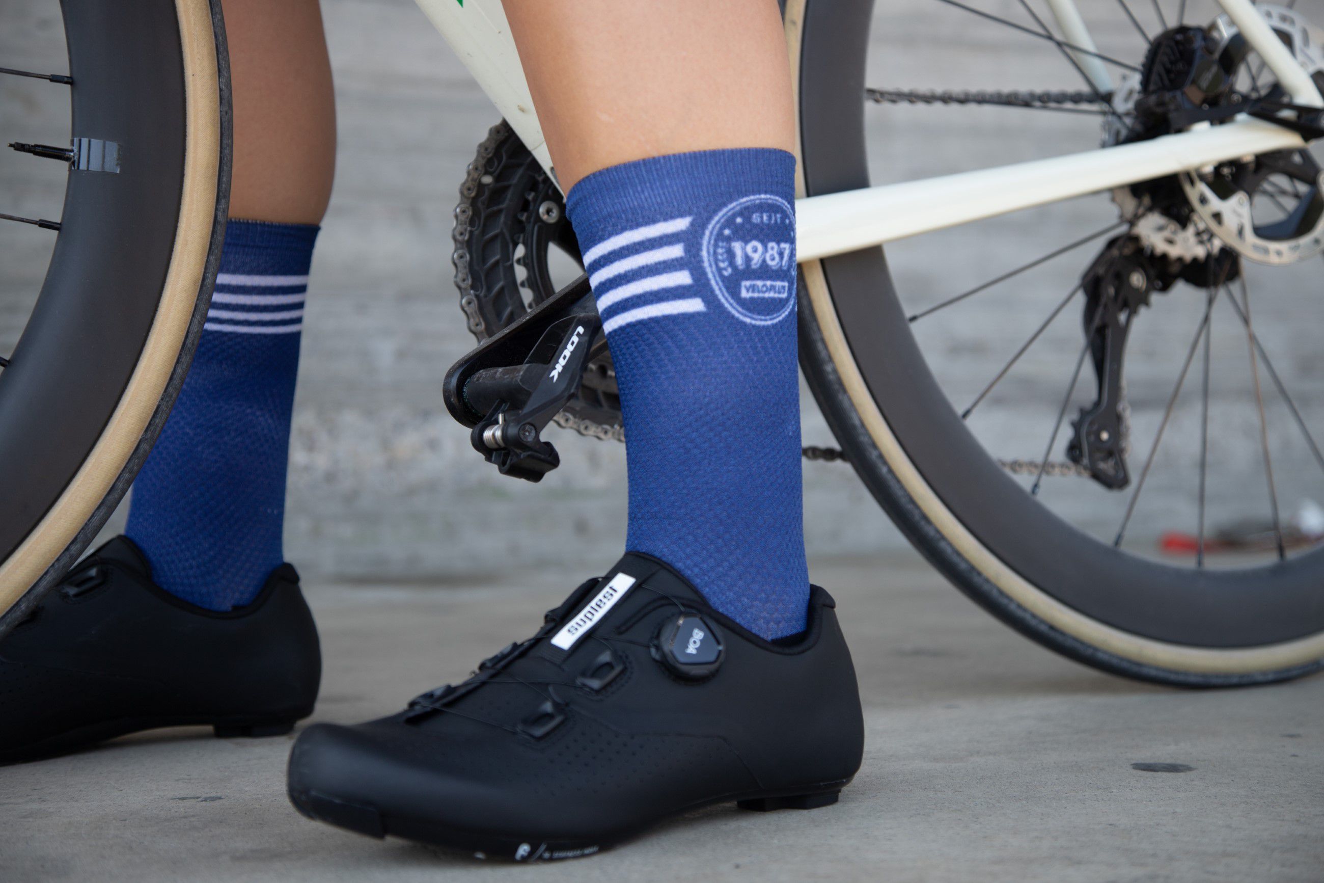 1987 TEAM Velosocken / dunkelblau / M=40-43