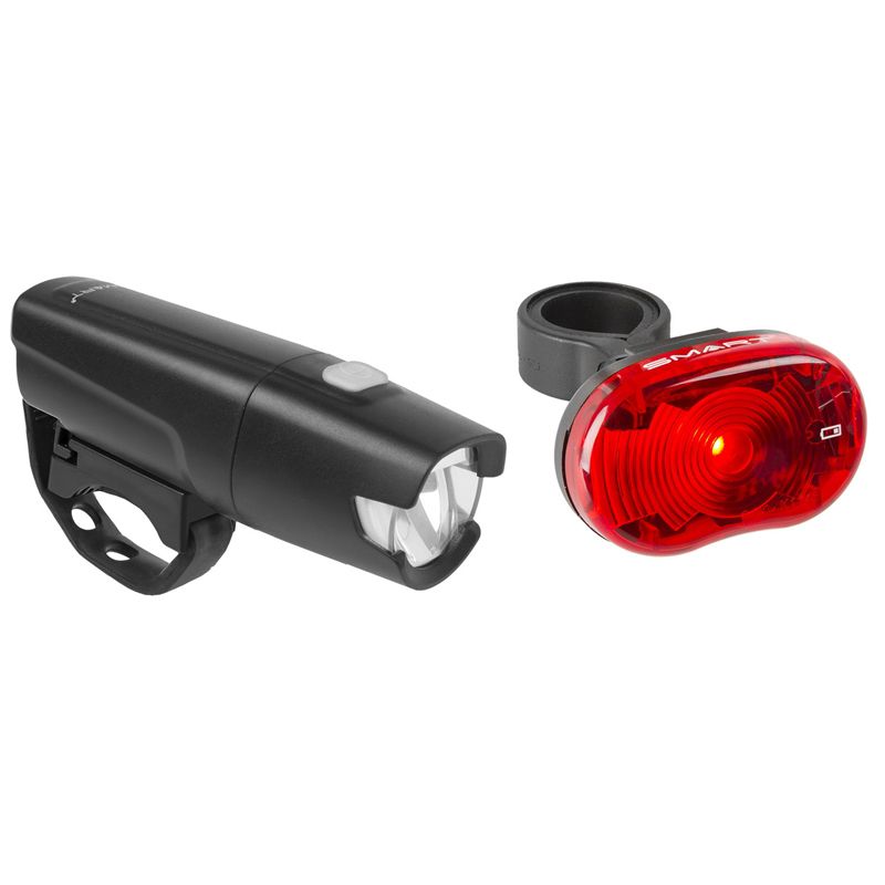 CITY 25 Lichtset / schwarz / 120 Lumen, 25 Lux, Batterien