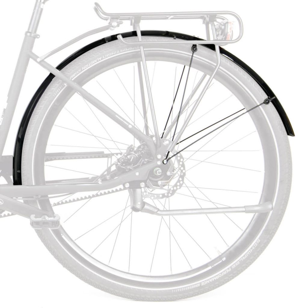 BLUEMELS BASIC Schutzblech-Set für Festmontage (26", 28") / schwarz / 28" 35mm