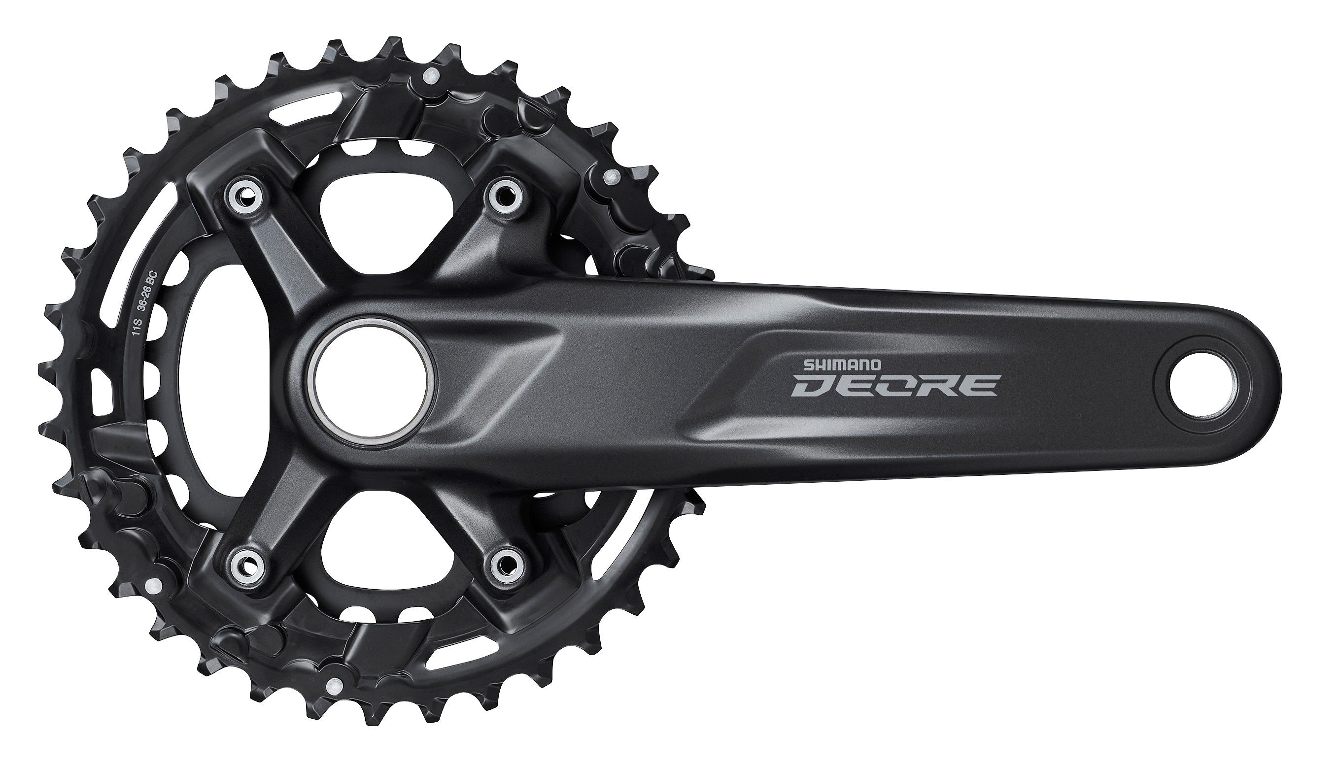 Kettenradgarnitur Deore FC-M5100 Double 11-Gang / schwarz / 170 mm, 51.8 mm