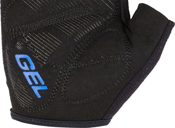 CHADI Kinder-Kurzfingerhandschuhe / black/cobalt blue / M=5
