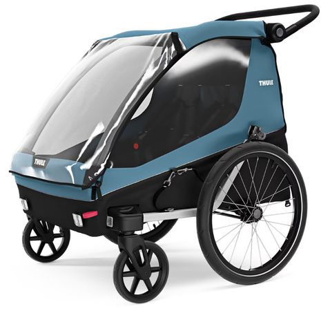 THULE COURIER 2 "3in1" Kinder-, Transport- und Hundeanhänger / blau