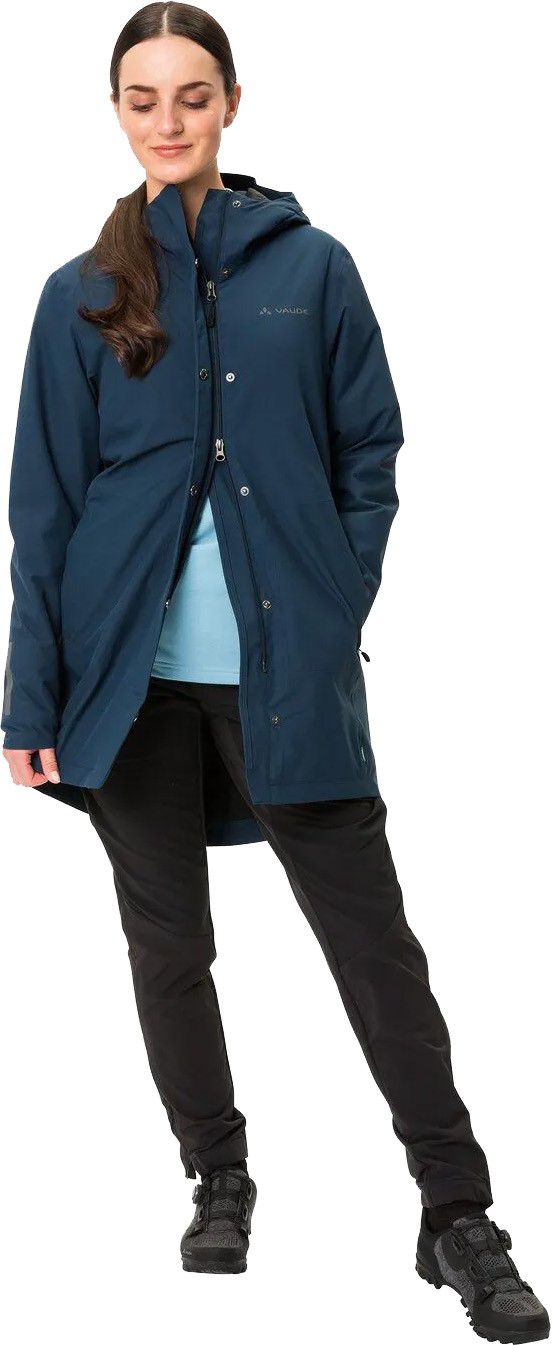 CYCLIST PADDED Damen-Regenparka / dark sea / 40