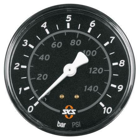 Manometer Q63 mm 10 bar / schwarz