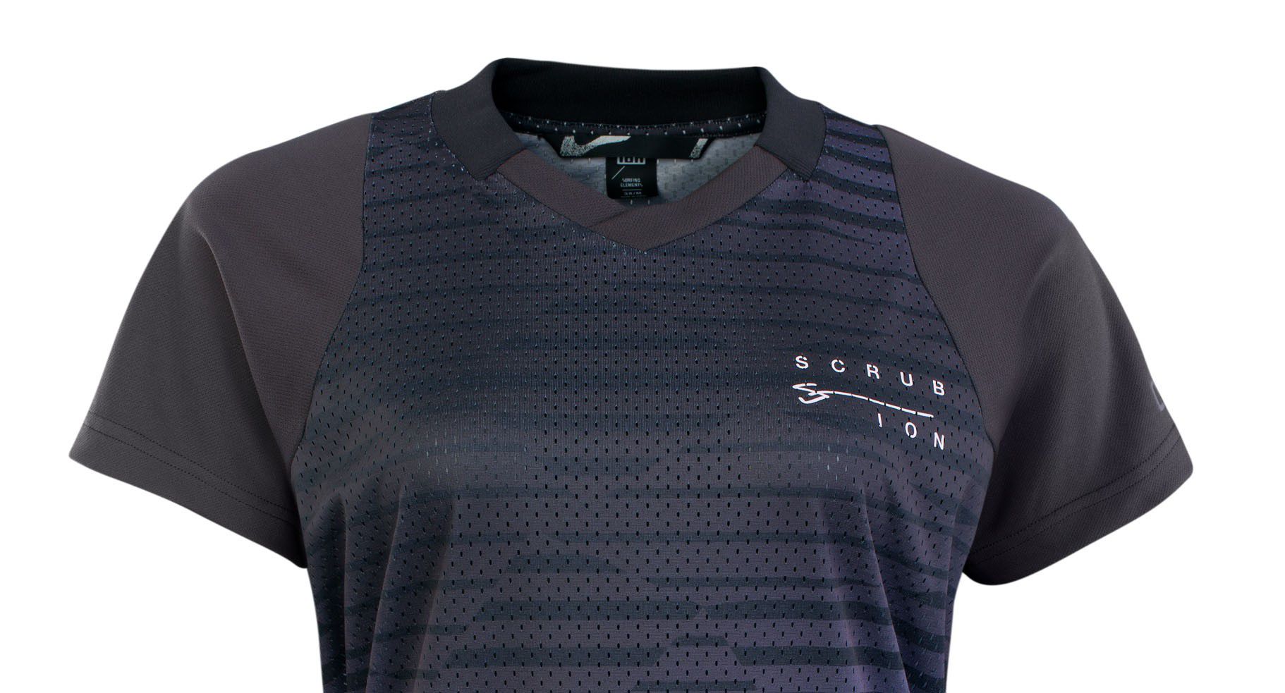 SCRUB Damen-Kurzarmshirt / black / 34