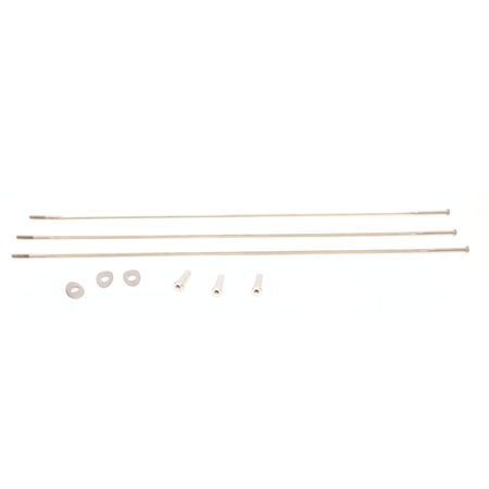 Spoke and Nipple 258mm CX-Ray Straight Pull Qty 3 / silver