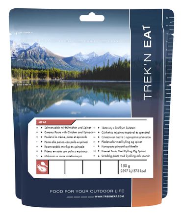 TREK N EAT Fertigmahlzeit / Huhn mit Rahmnudeln und Spinat 150g