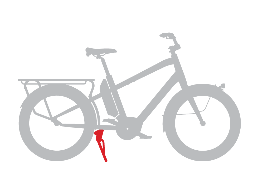 DUAL KICKSTAND HEAVY DUTY Doppelständer / schwarz