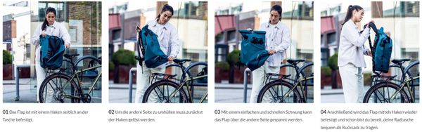 VARIO Taschenrucksack / black / 26 L