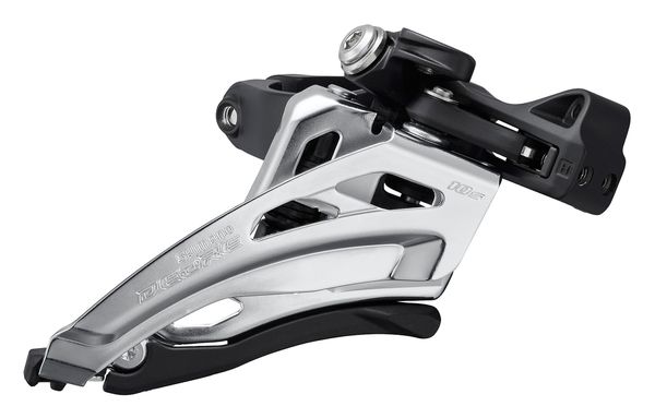 Umwerfer Deore FD-M4100 Double 10-Gang Front-Pull / schwarz / 28.6/31.8/34.9 mm