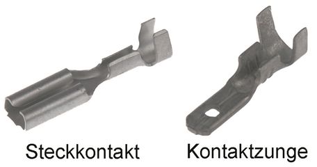 STECKVERBINDER 0.5mm für Kabel / silber