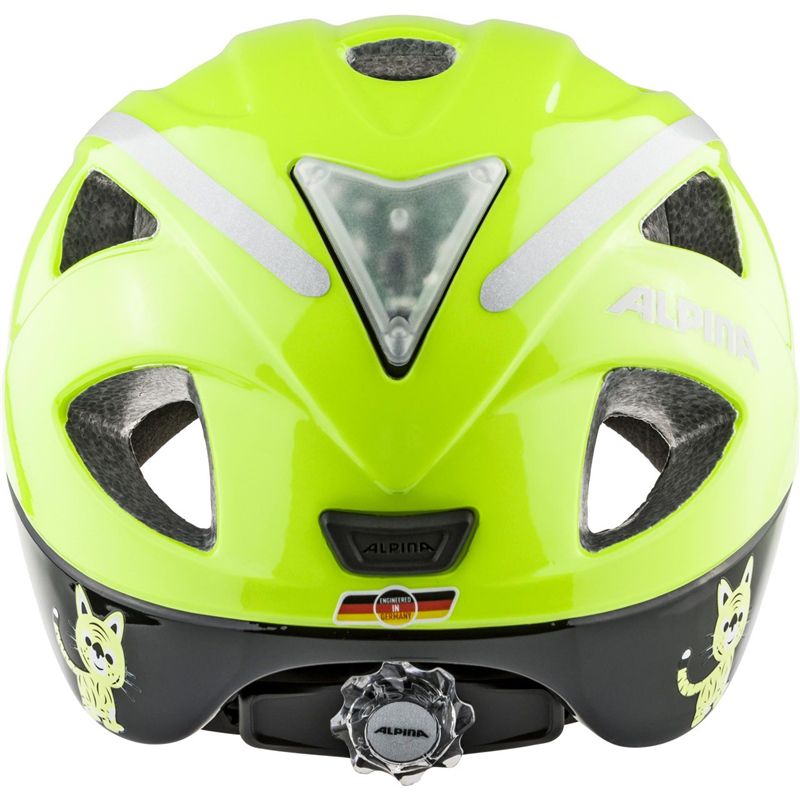 XIMO FLASH Kinderhelm mit Blinklicht / gelb / 45-49cm