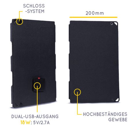 FUSION FLEX Solar Panel / black / 18W