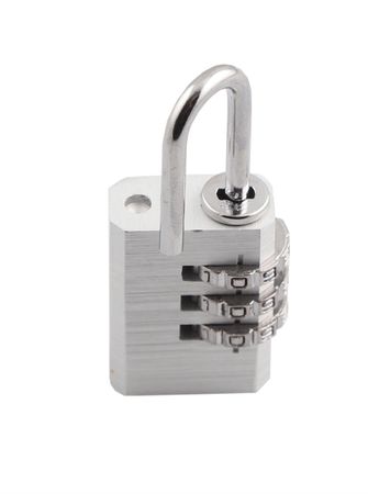 VORHÄNGESCHLOSS mit Code / silber