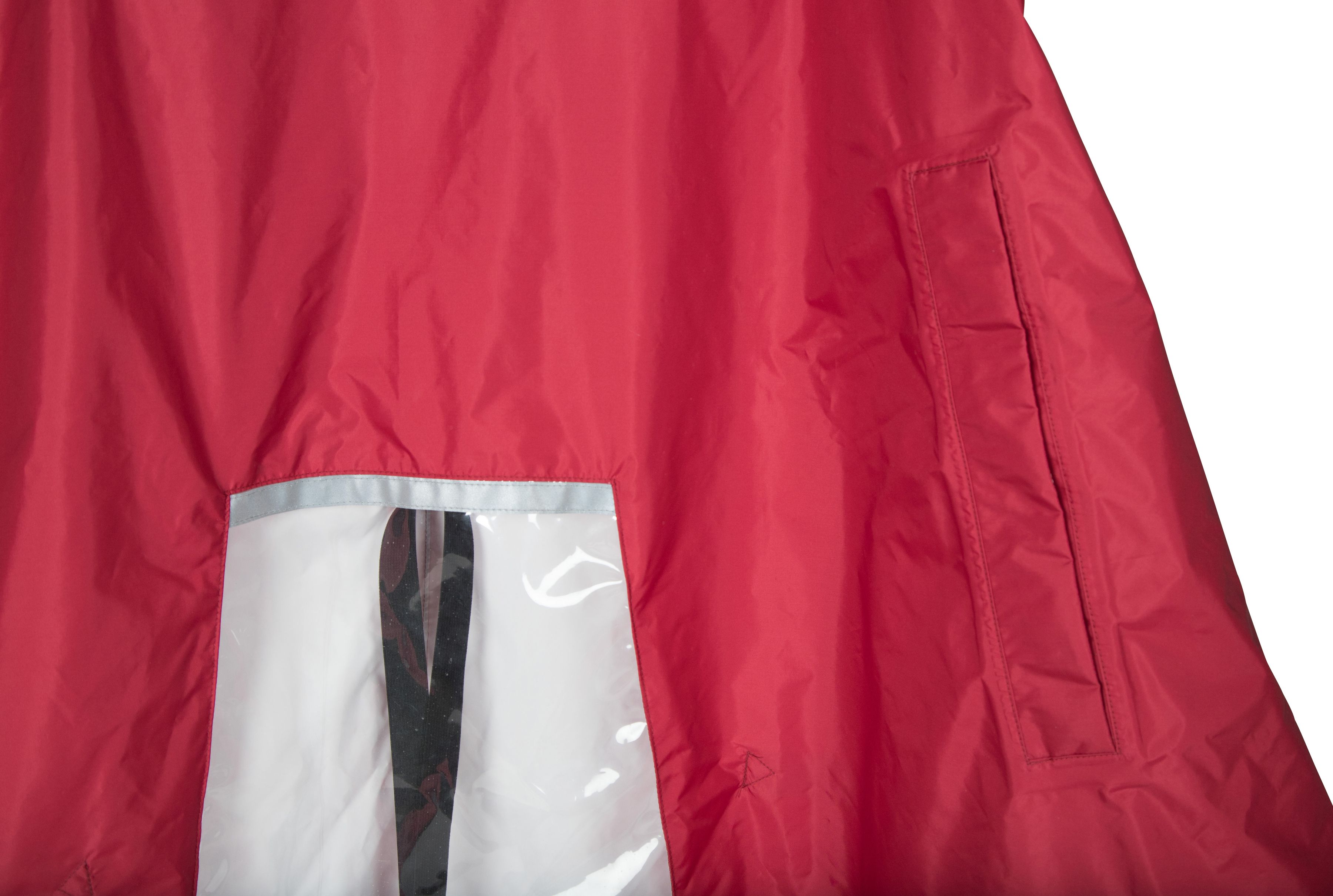 WINDOW 2.1 Unisex-Regenponcho / red/dark red / S/M