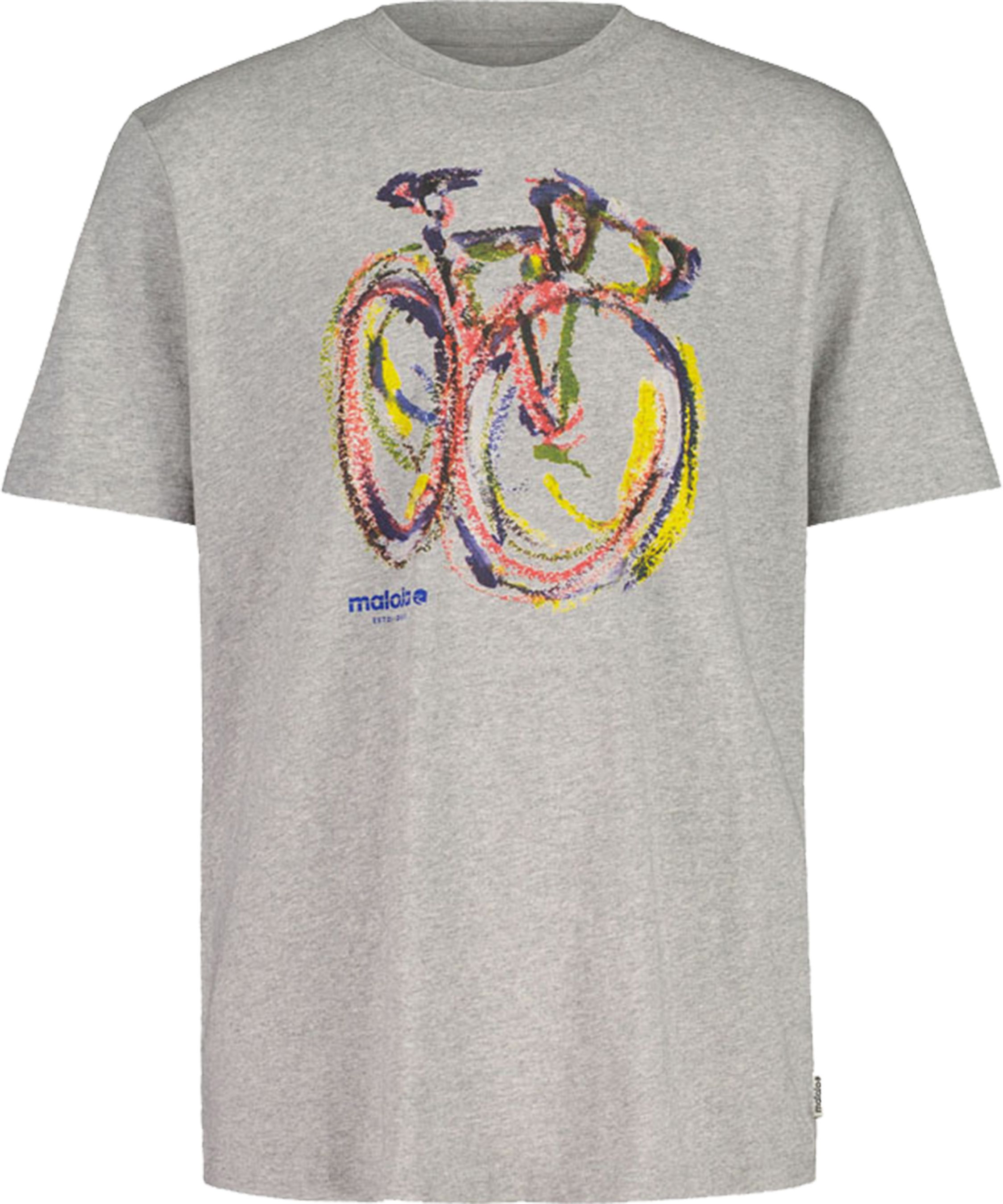 LAGAZUOIM Herren-Kurzarmshirt / grey melange / M