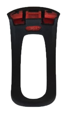 Scheinwerferhalter Silicon für Blinder Road / schwarz / lang