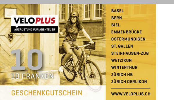Geschenkgutscheine Fr. 10.- bis 100.- / CHF 10