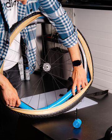 MTB TPU Schlauch / blau / SV, 42mm, 47/64-584/622