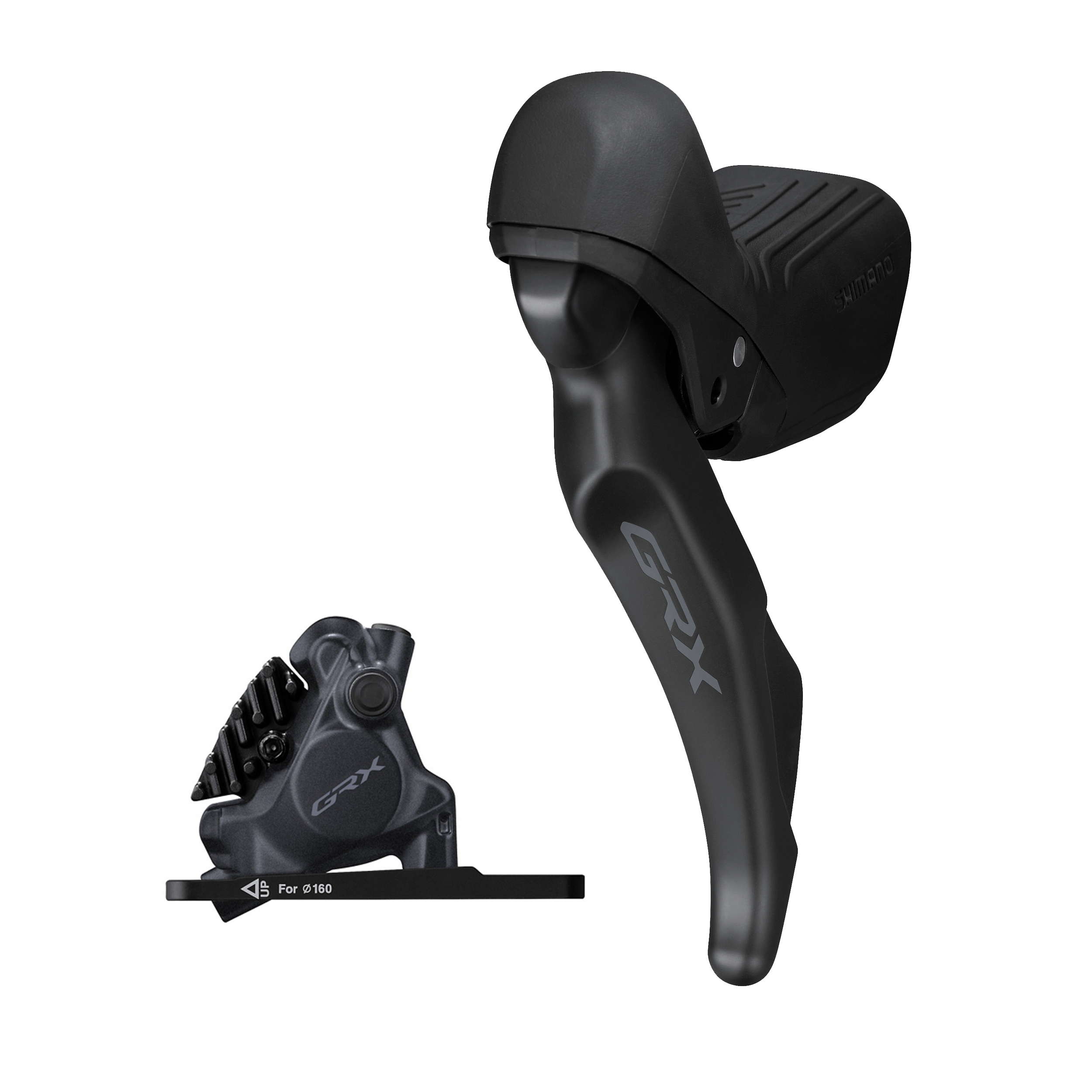 Scheibenbremsen-Set GRX BR-RX410 mit ST-RX610 / Schwarz / vorne, Hebel links, bremsen, schalten, 2, 100 cm