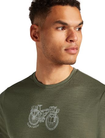 TL ADVENTURE RIDE Herren-Merino-Kurzarmshirt / loden / L