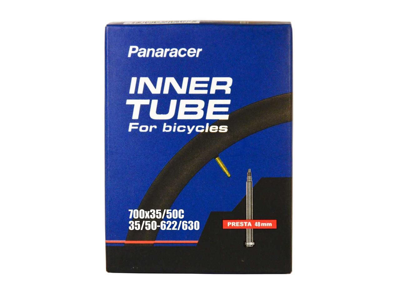 BUDGET Schlauch, 700x25/35C / schwarz /  28", SV, 48mm, 700 X 25C - 35C
