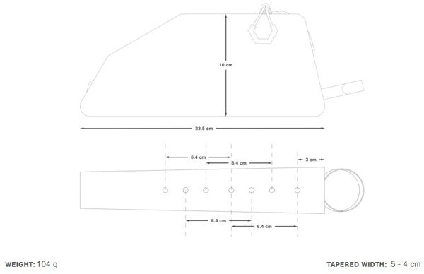 EXPEDITION BOLT-ON TOP TUBE PACK Oberrohrtasche / black / 1l