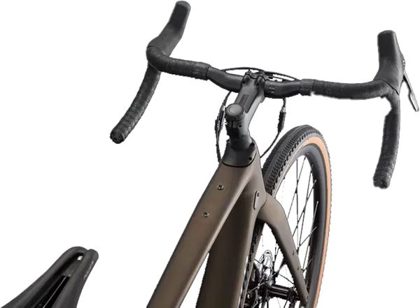 DIVERGE COMP CARBON Gravelbike / satin gunmetal white chrome clean / 54 CM